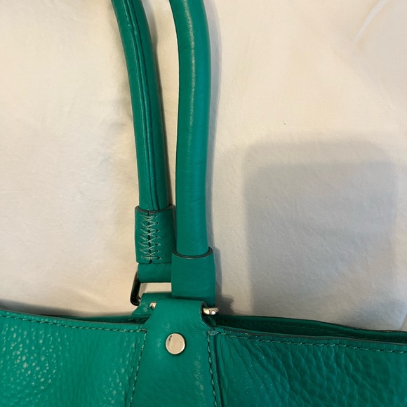 👛♥️Cole Haan shoulder purse in a greenish Turquoise 🤩 - Picture 8 of 11